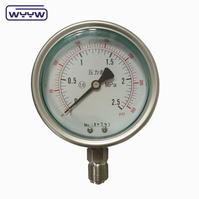 工業用 パーソナルバー psi kgf/cm2 圧力計 ステンレス鋼 衝撃防止 ガリセリンマノメーター YTN-100H