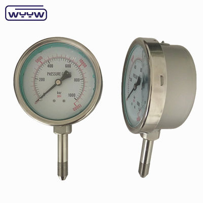 OEM ODM OBM 高圧計 液体で満たされたユーティリティ用圧力計 1000バー