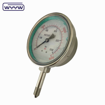 OEM ODM OBM 高圧計 液体で満たされたユーティリティ用圧力計 1000バー
