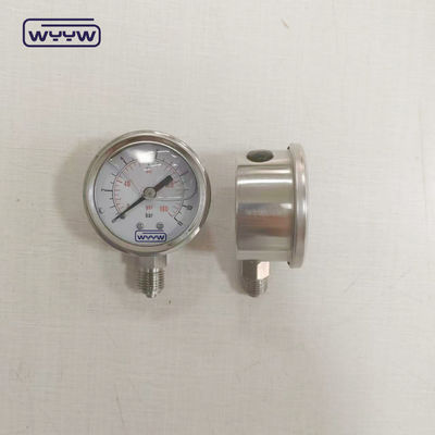 液体で満たされた圧力計 50mm 下 1/4&quot;Npt OEM 圧力計