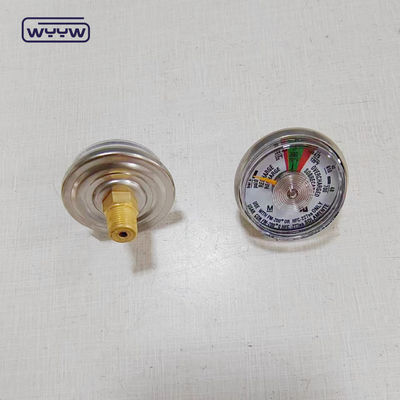 FM NOVEC 圧力計 41mm オームバー Psi 中央バックマノメーター