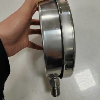 1年 ±1.6% 完全スケール精度 液体で満たされた真空計 1/4&quot; 1/2''BSP/PT/NPT/G/M糸