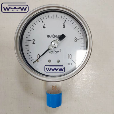 バヨネット Ss304ケース ss316 スレッド グリセリン詰め 安全ガラス 調整ポインタ付き圧力計