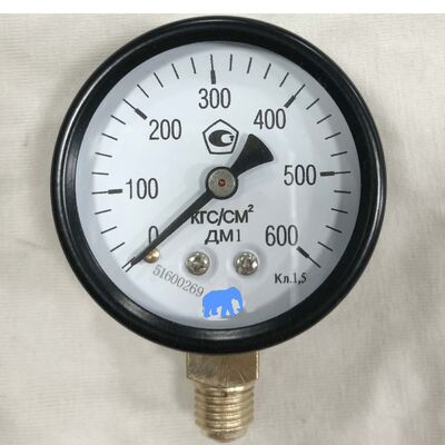 2高圧産業用用用0.5インチ60MPa (600Bar) ヘリカルボルドン計