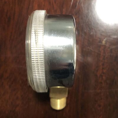 0-4000 PSI 範囲の2インチ酸素圧力計 天然ガスおよびLPGガスアプリケーションのための酸素安全認定