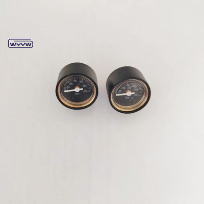 30mm 300 Bar スチールケース エアガン用のミニ圧力計マノメーター