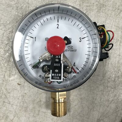 4インチ (100mm) 電気接触圧力計 双極制御と自動化のための380V 10VA