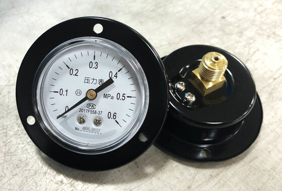 4" 100mm Front Flange Vacuum Pressure Gauge with -0.1~0MPa Range for Panel Mounting
