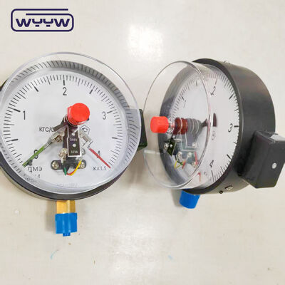 150mm 黒鋼 磁気付き電気接触気圧計 精度1.6%
