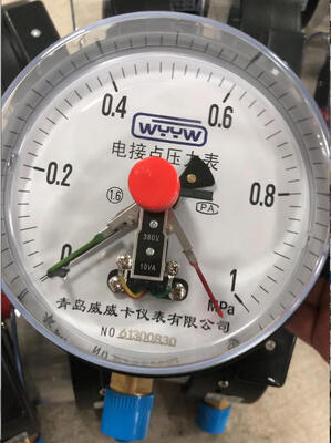 6インチ 150mm 0-1MPa電気接触圧力計 150mm圧力計 ボイラーマノメーター ブラック爆発防止電気接触圧力計