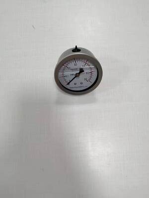 63mm Horizontal Glycerine Manometer Back Connection Pressure Gauge