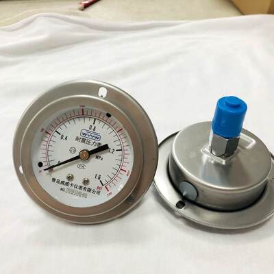 63mm 2.5インチ パネルマウント 液体で満たされた 衝撃耐圧計