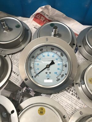 高品質液体封入耐衝撃圧力計 |クリアオイル気泡ゼロ設計