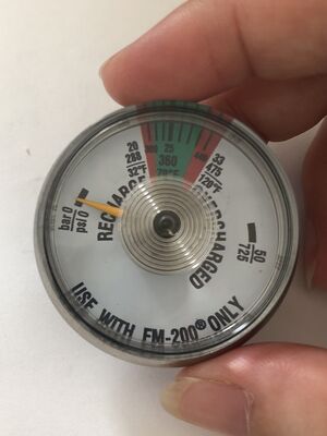 FM‑200 ミニ圧力計 | 消火器ボンベ用マノメーター