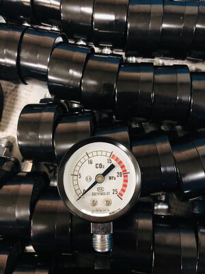 測定範囲 0〜100 Mpa 経済圧力計 酸素CO2用途に適した 油なし 乾燥型 耐久性・性能