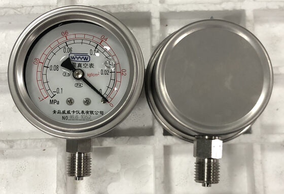 油で満たさず 油なし 乾燥型経済用気圧計 ガス酸素CO2 黒鋼ケース 耐久性圧力制御装置